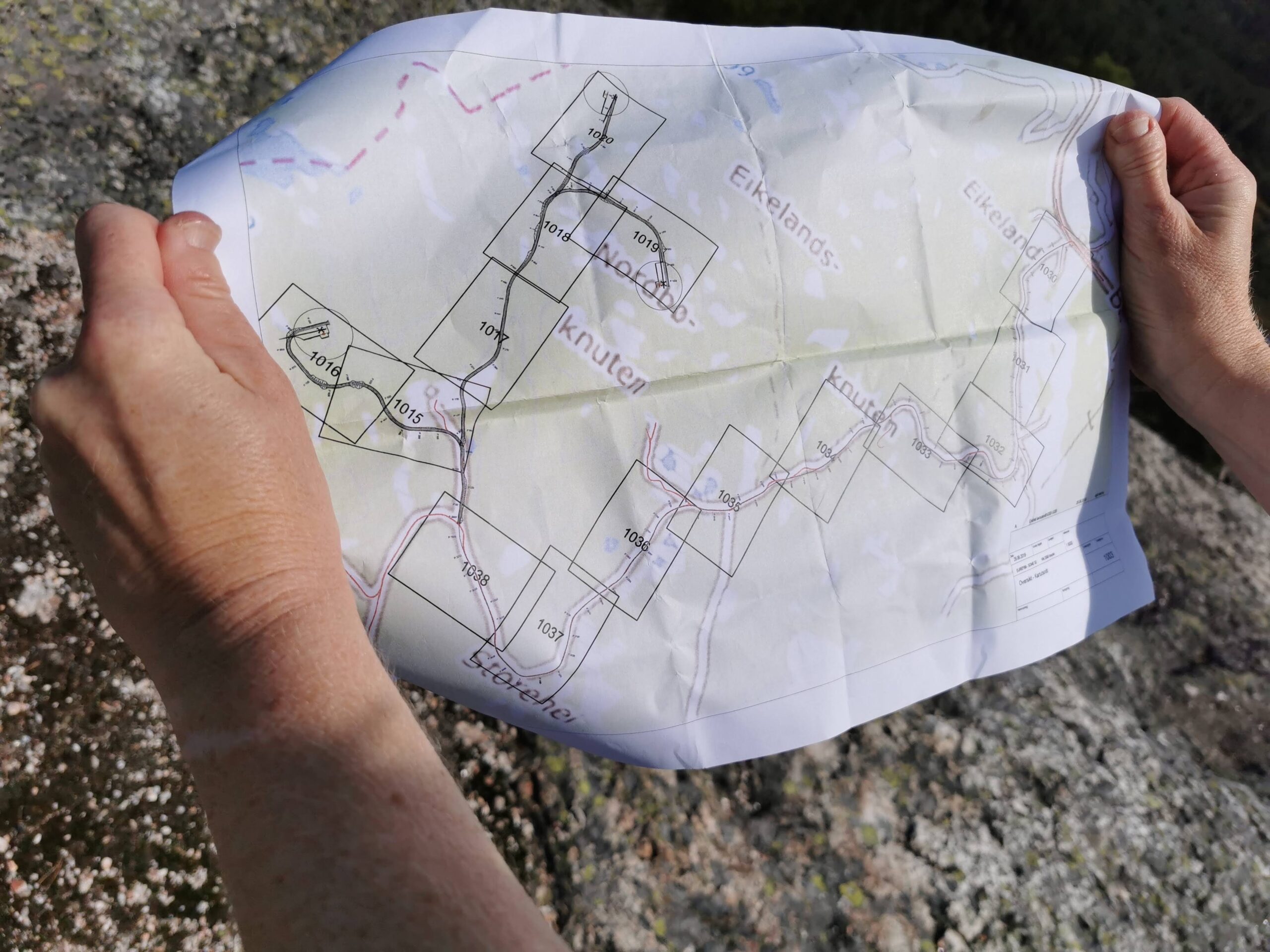 Kart Lillesand Lillesand vindkraftverk, Nordbø-knuten