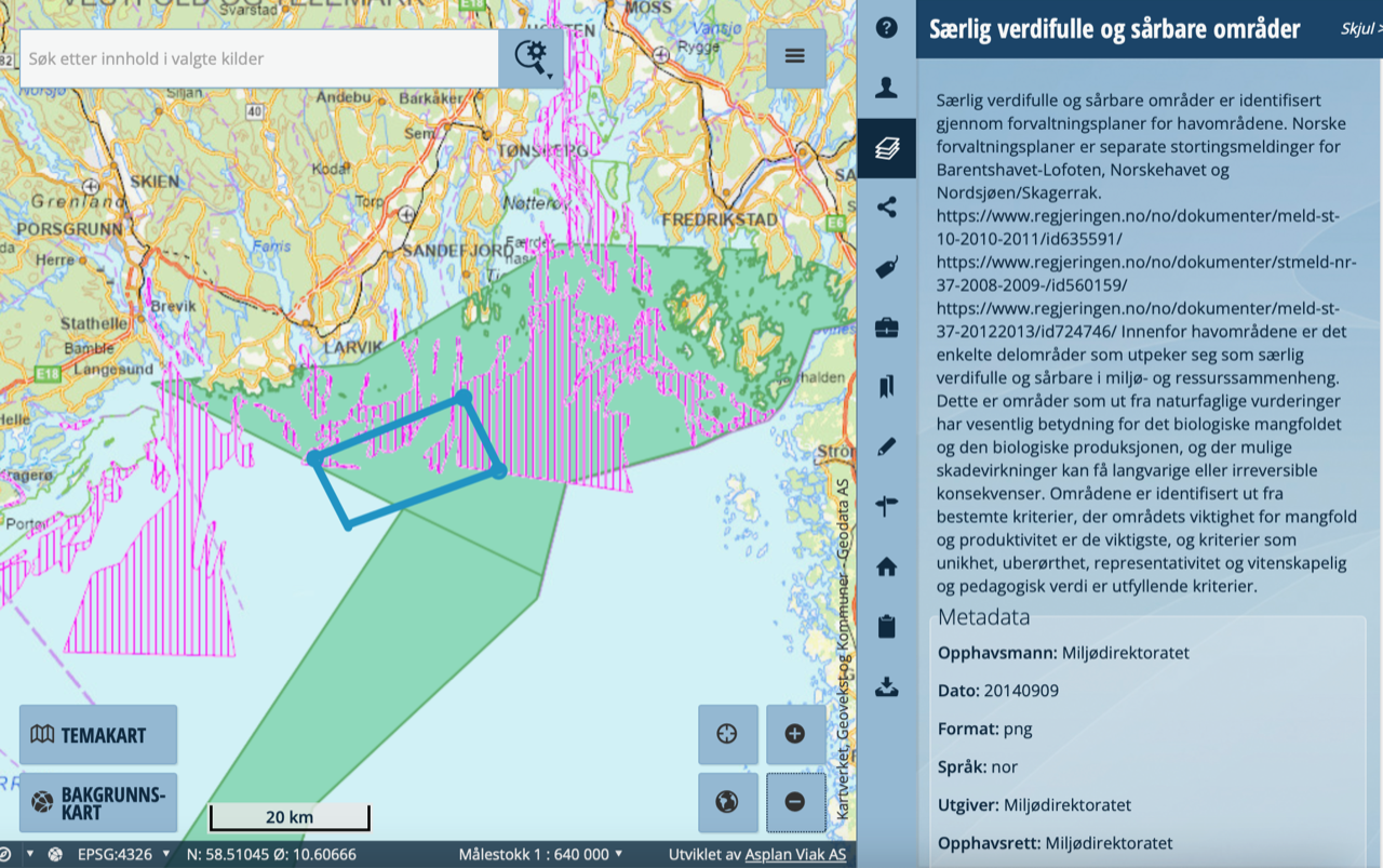 Miljødirektoratet har nettopp utgitt to omfattende rapporter om karbonlagring i havet. De viser at både planter og selve havbunnen tar opp store mengder karbon. Omfattende installasjon av havvindturbiner vil da kunne ødelegge dette finstemte systemet, og føre til økt utslipp av karbon. Illustrasjon hentet fra nettstedet til Miljødirektoratet.